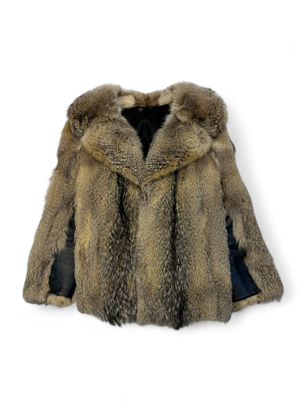 Vintage - M Brown Fur Coat